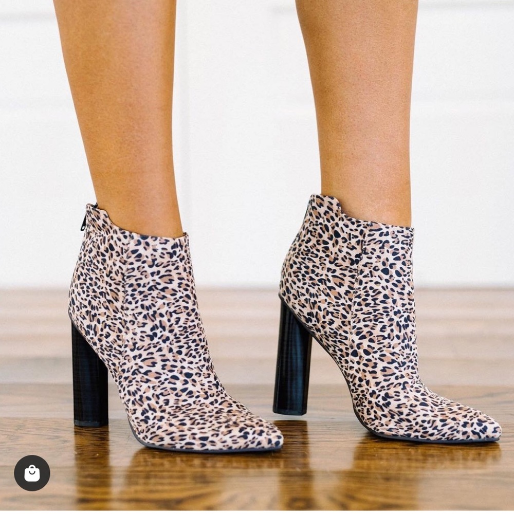 Leopard booties
